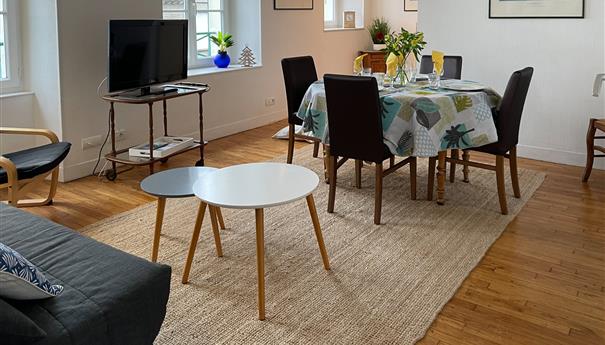 Salon lumineux à Dinard, Appartement Giraud 1