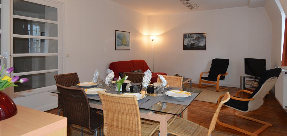Salon lumineux - Saint-Malo, Appartement Saint-Vincent