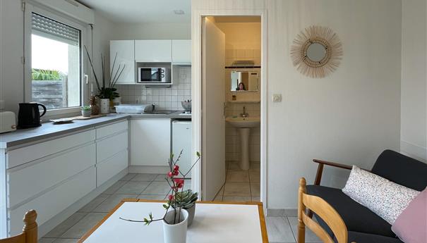 Salon avec coin repas - Saint-Lunaire, Appartement Lebraz 2