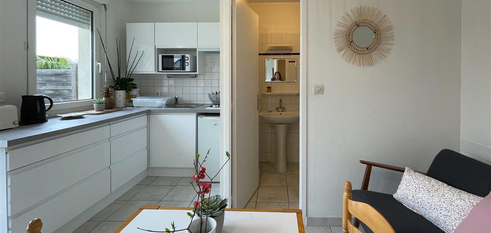 Salon avec coin repas - Saint-Lunaire, Appartement Lebraz 2